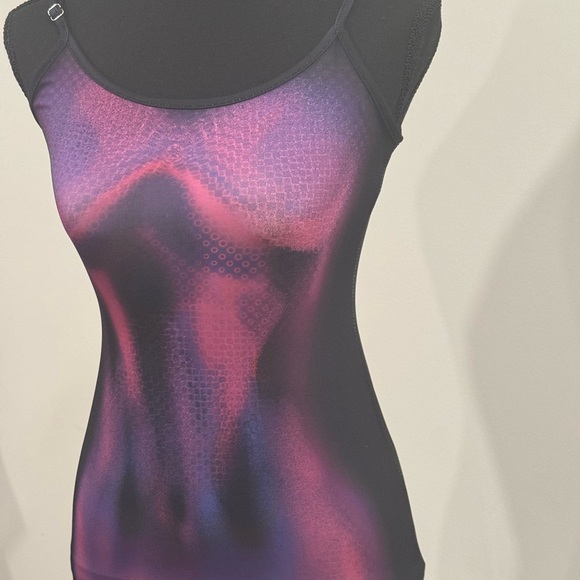 Xs new camisole body outlined black/ purple tight summer mini dress never worn - Picture 10 of 17